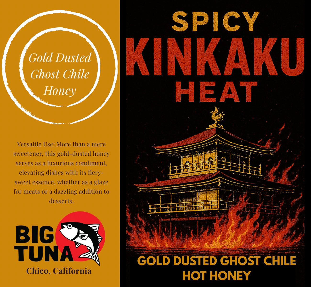Kinkaku Heat (Gold Dusted Ghost Chile Hot Honey)