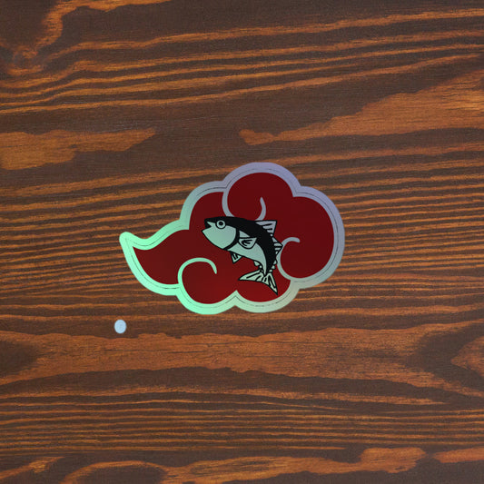 Cloud Tuna Holographic Sticker