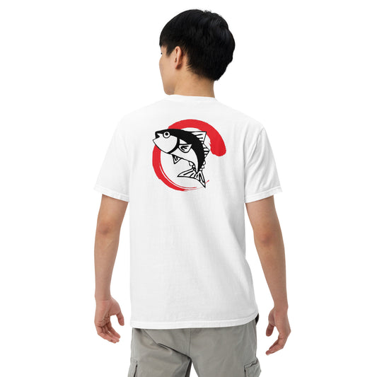 Calligraphy Fish T-shirt (Big Tuna Teriyaki Sauce)